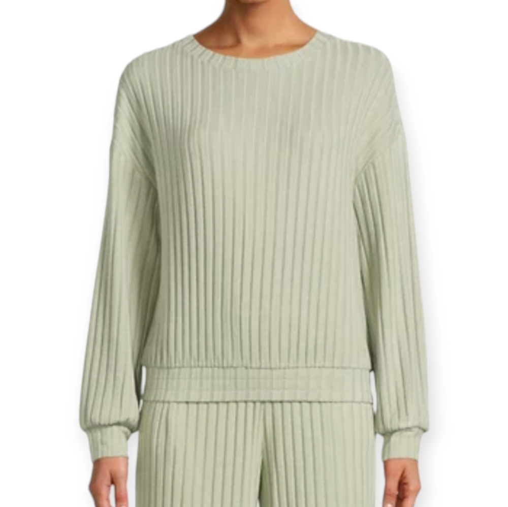 Sage Green Wide Ribbed Sweater sz S